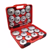 آچار فیلتر روغن نورس مدل کاسه ای کد YP-HM0902-23 مجموعه 23 عددی