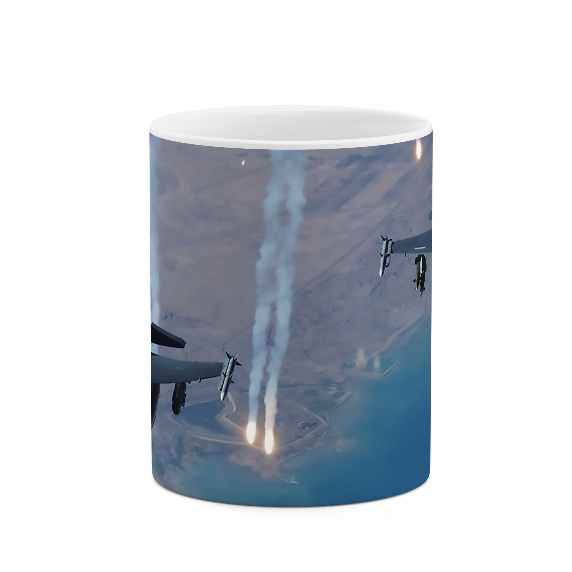 ماگ طرح شلیک هواپیمای جنگنده مدل mug03673