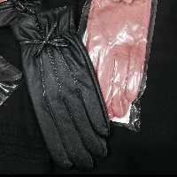 حراج دستکش طرح چرم داهل خز پاپیونی