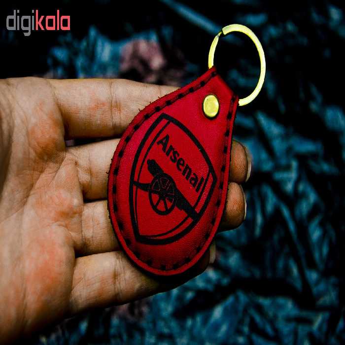 جاکلیدی چرمینه اسپرت طرح آرسنال کد 5003
