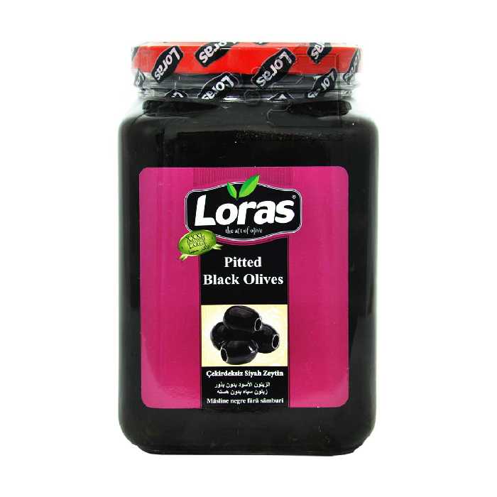 زیتون سیاه بدون هسته 1٫5 کیلو لوراس - loras