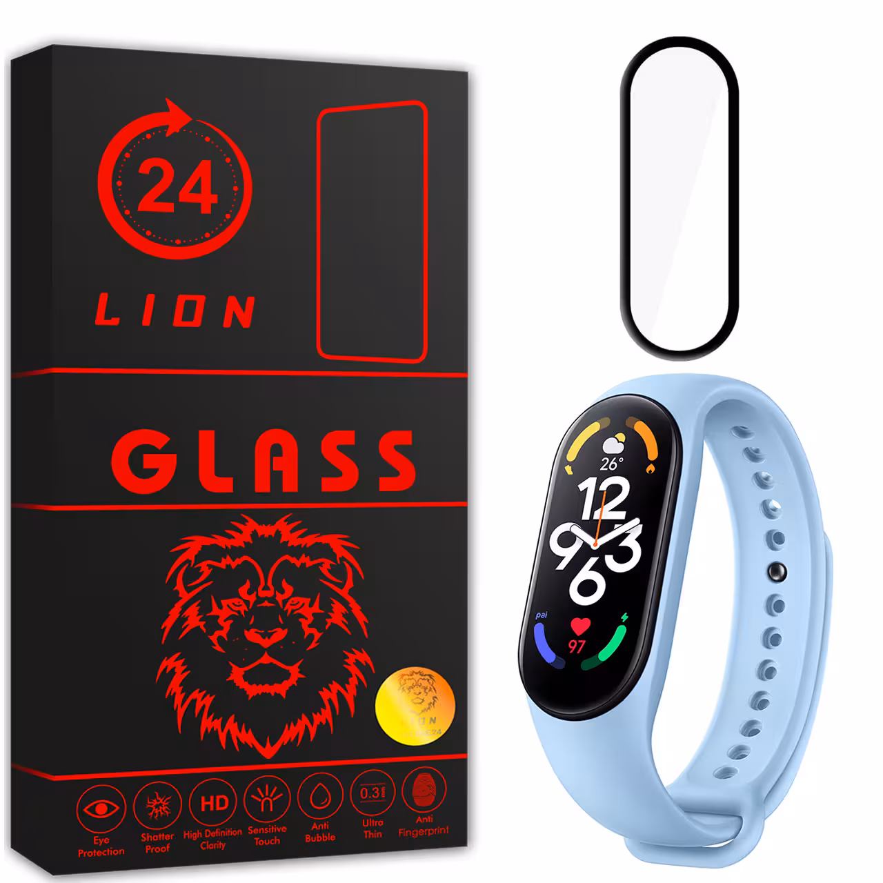 محافظ صفحه نمایش لاین مدل RT007 مناسب برای ساعت هوشمند شیایومی Mi band 7