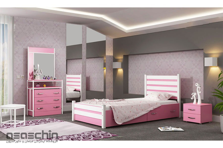 تخت خواب یک نفره لعیا