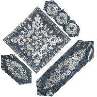 رومیزی مدل مخمل شاپسند مجموعه 6 عددی