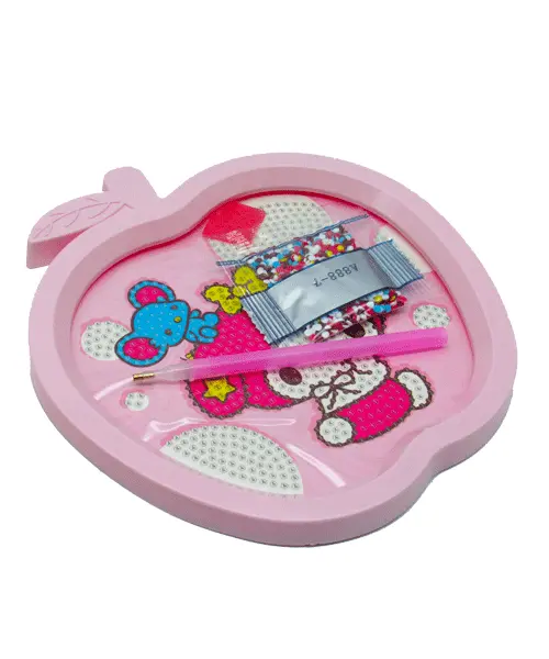 نقاشی الماسی قابدار طرح سیب بسته(18عددی)