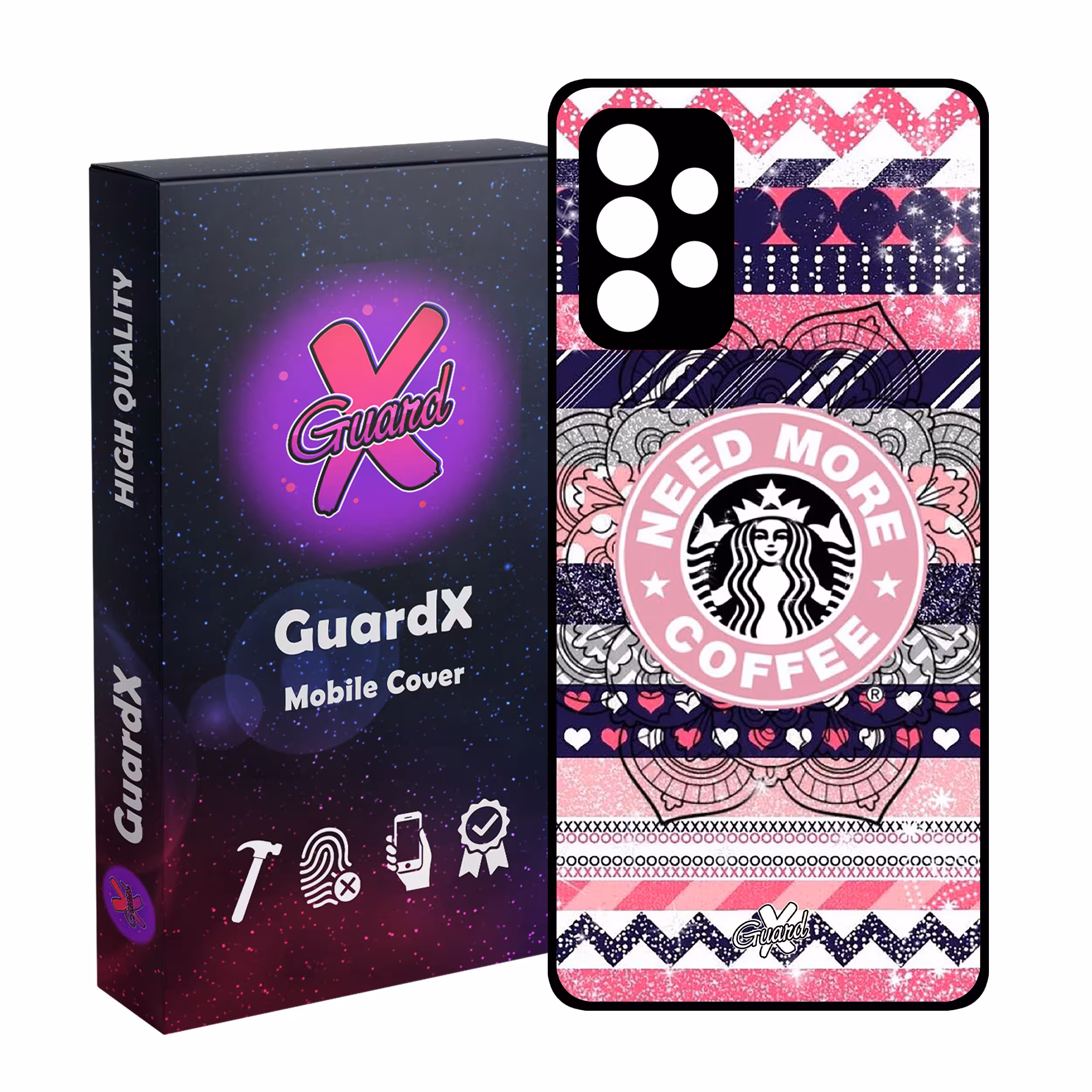 کاور گارد ایکس طرح Starbucks مدل Glass10070 مناسب برای گوشی موبایل سامسونگ Galaxy A13 4G