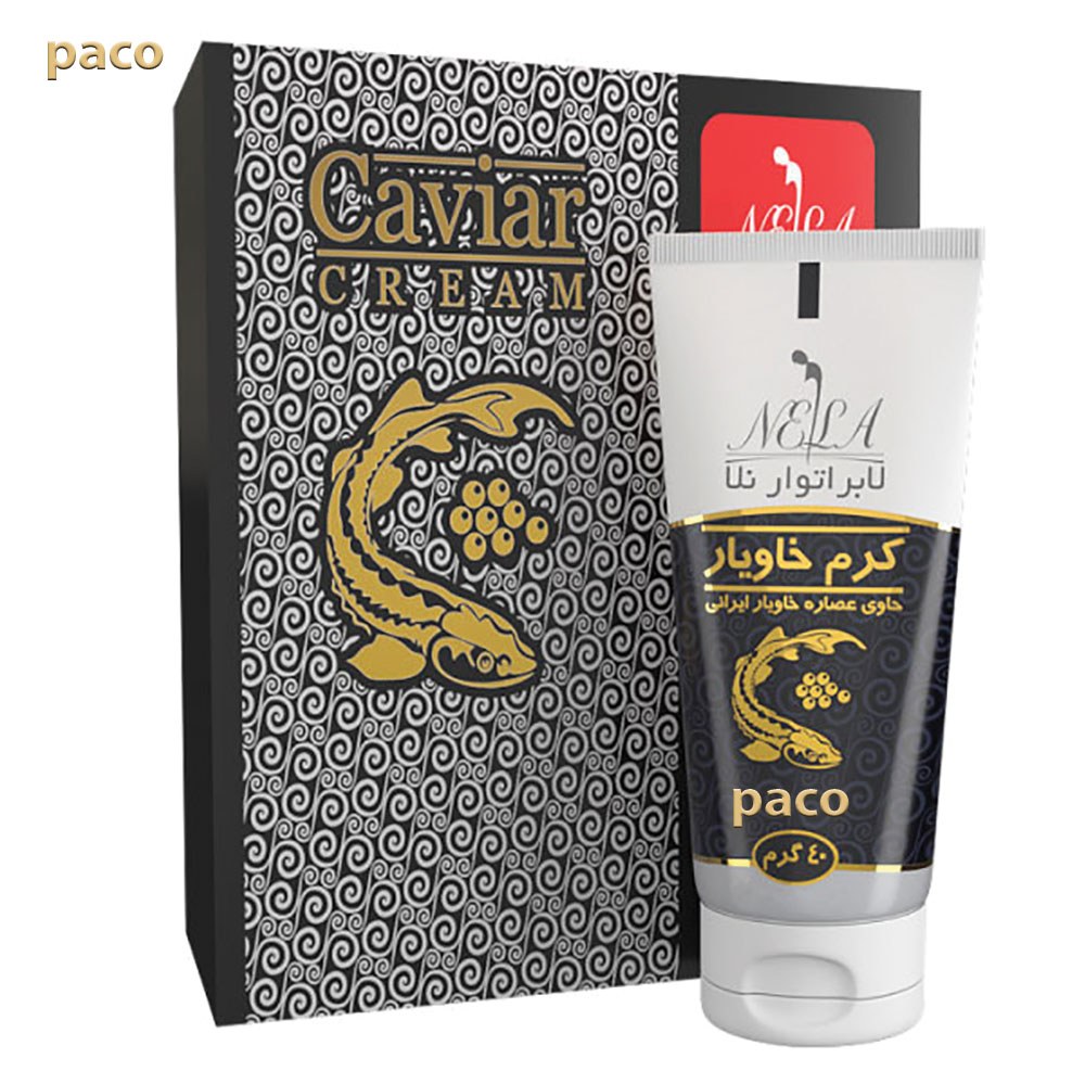 کرم خاویار نلا 40 گرم- فرم دهنده و رفع افتادگی پوست- رفع چین و چروک صورت و گردن.
