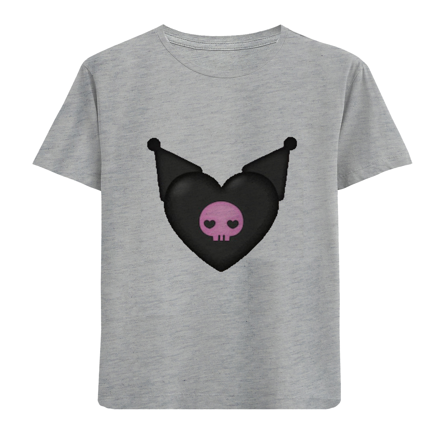 تی شرت آستین کوتاه بچگانه مدل قلب وکلاه شیپوری D232