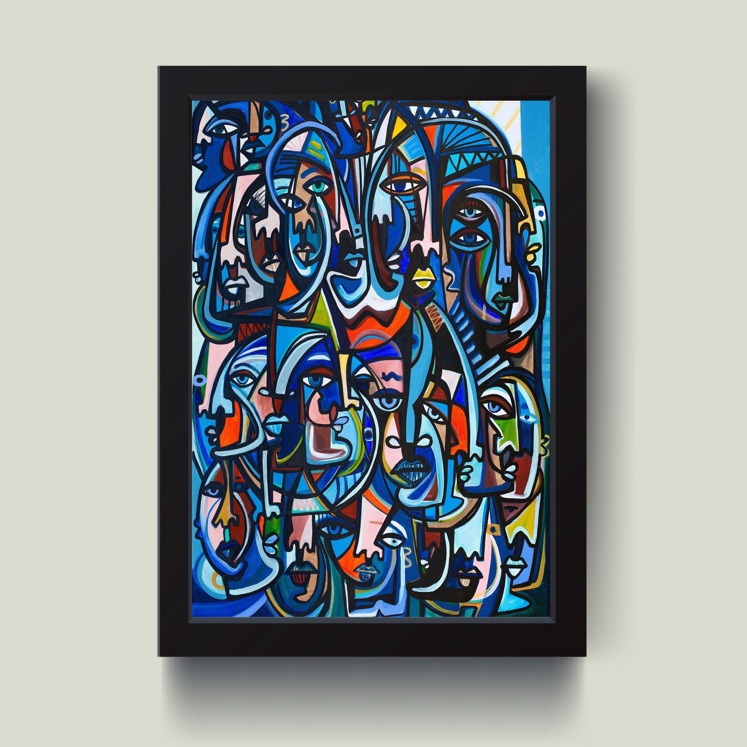 تابلو مدل دکوراتیو چهره در چهره کد G11-35