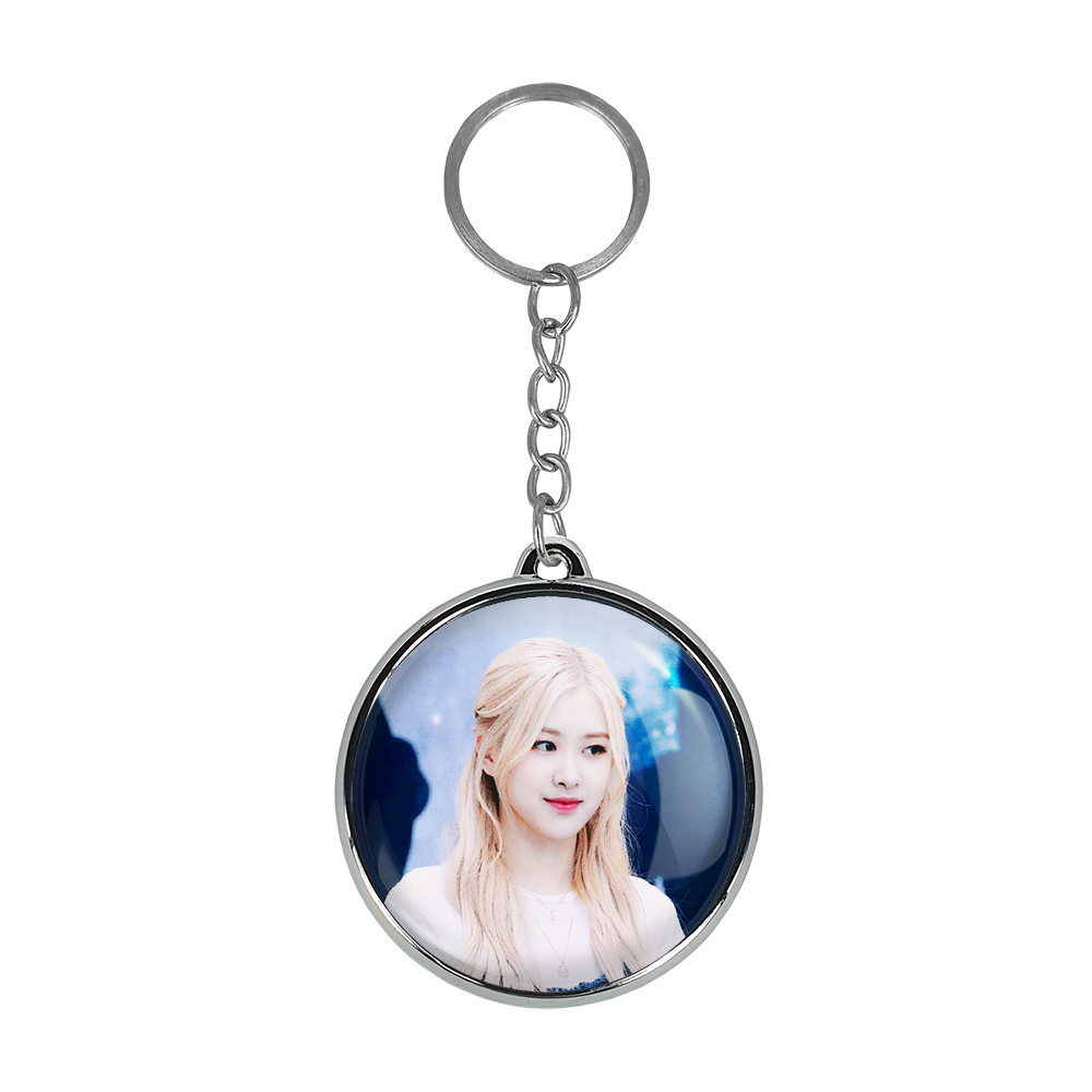 جاکلیدی خندالو طرح رزی بلک پینک مدل دوطرفه کد 1441514405