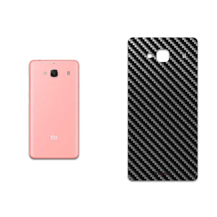برچسب پوششی ماهوت مدل Glossy-Silver-Fiber مناسب برای گوشی موبایل شیائومی Redmi 2