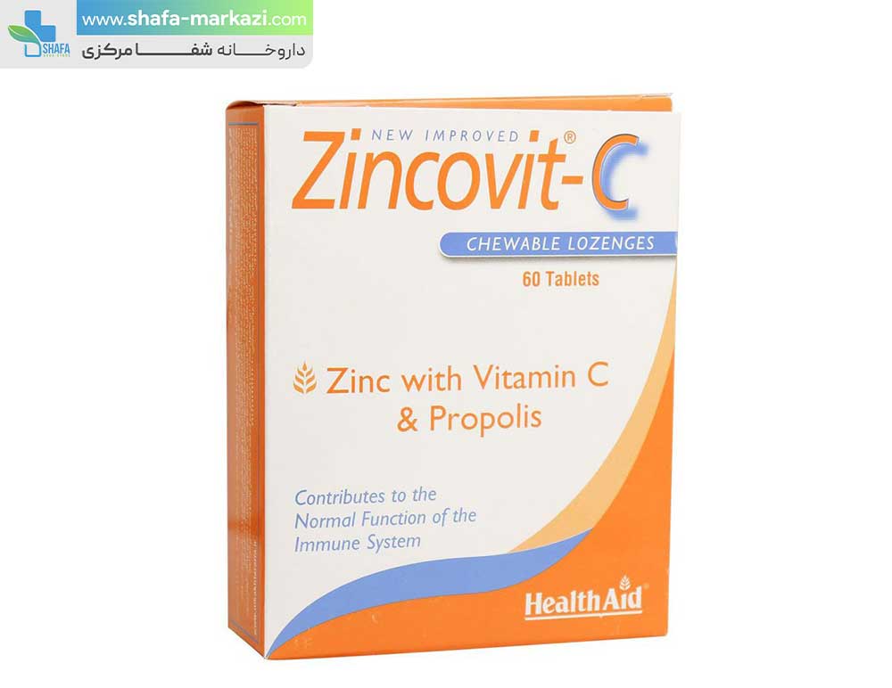 قرص جویدنی زینکوویت سی هلث اید | HEALTH AID Zincovit C