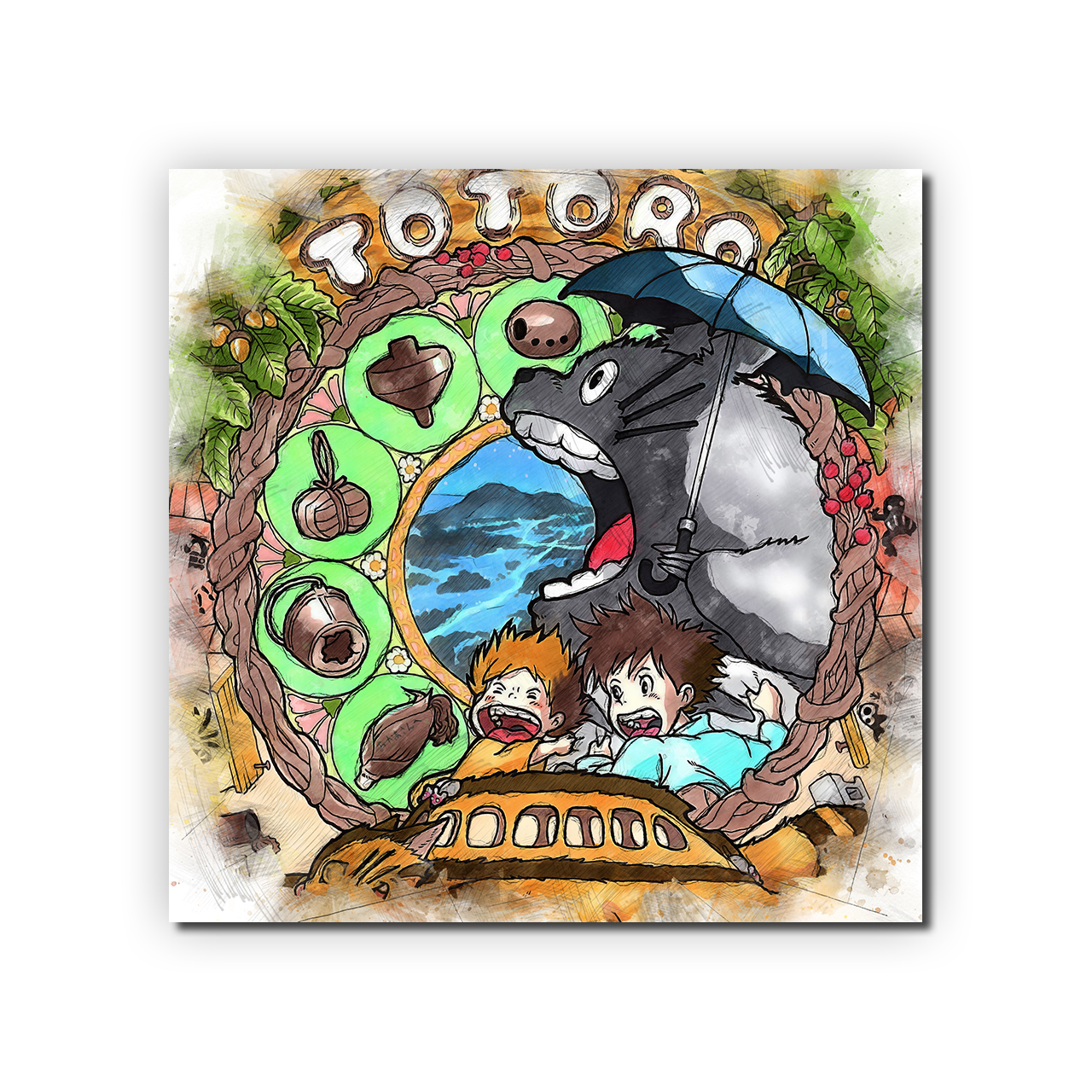 تابلو شاسی طرح نقاشی دیجیتال کد 030419