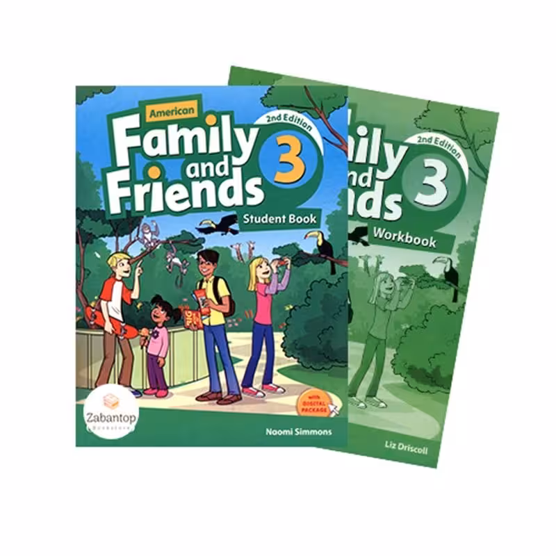کتاب امریکن فمیلی اند فرندز American Family and Friends 3 2nd