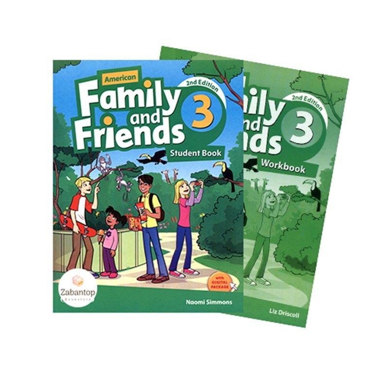 کتاب امریکن فمیلی اند فرندز American Family and Friends 3 2nd