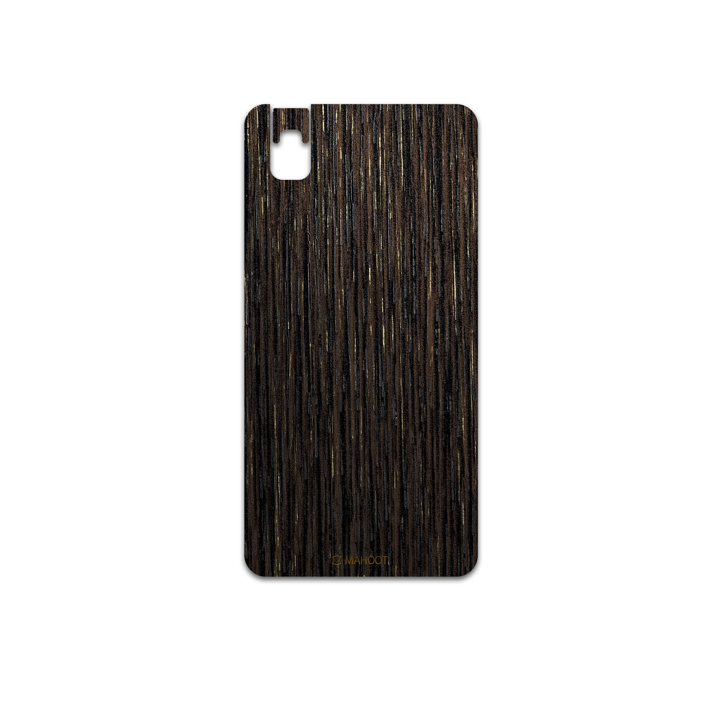 برچسب پوششی ماهوت مدل Dark-Gold-Stripes-Wood مناسب برای گوشی موبایل آنر 7i