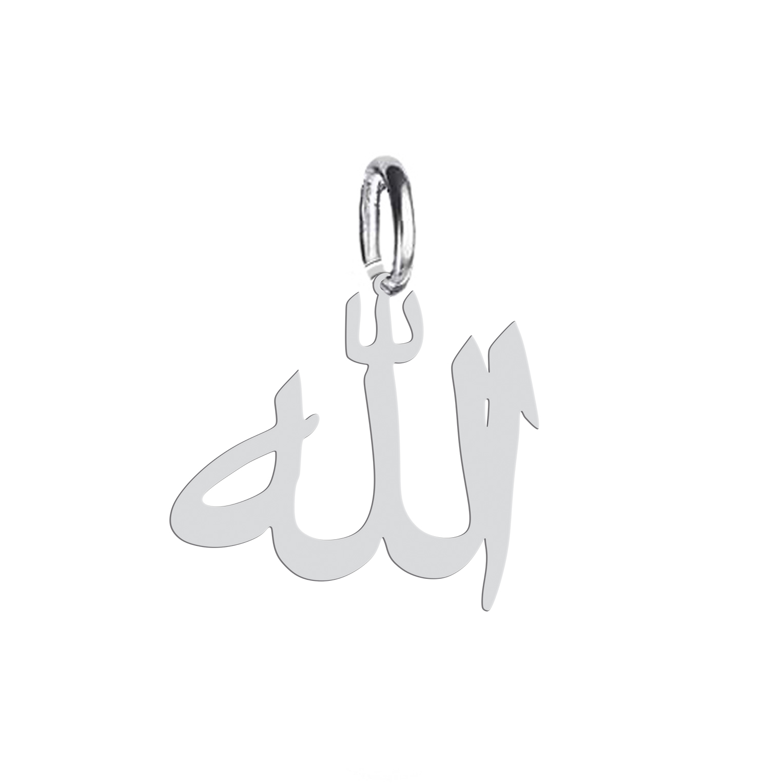 آویز گردنبند نقره هایکا طرح الله مدل nha 300
