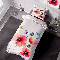 روتختی یکنفره طرح گل شقایق SM-12801a