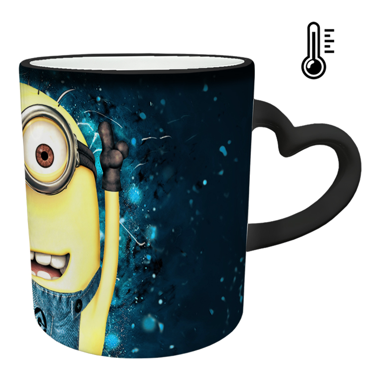 ماگ حرارتی مدل دسته قلبی طرح مینیون کد 29