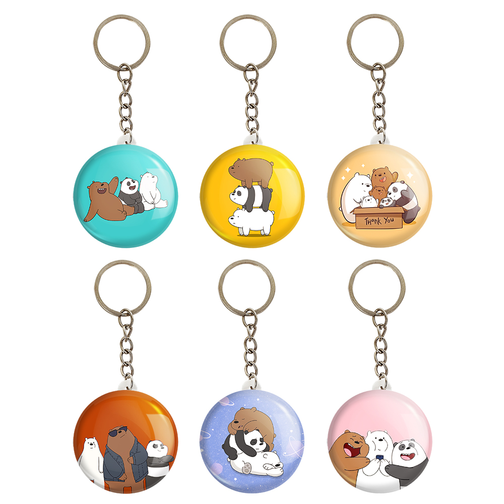 جاکلیدی خندالو مدل سه خرس کله پوک کد 385B مجموعه 6 عددی