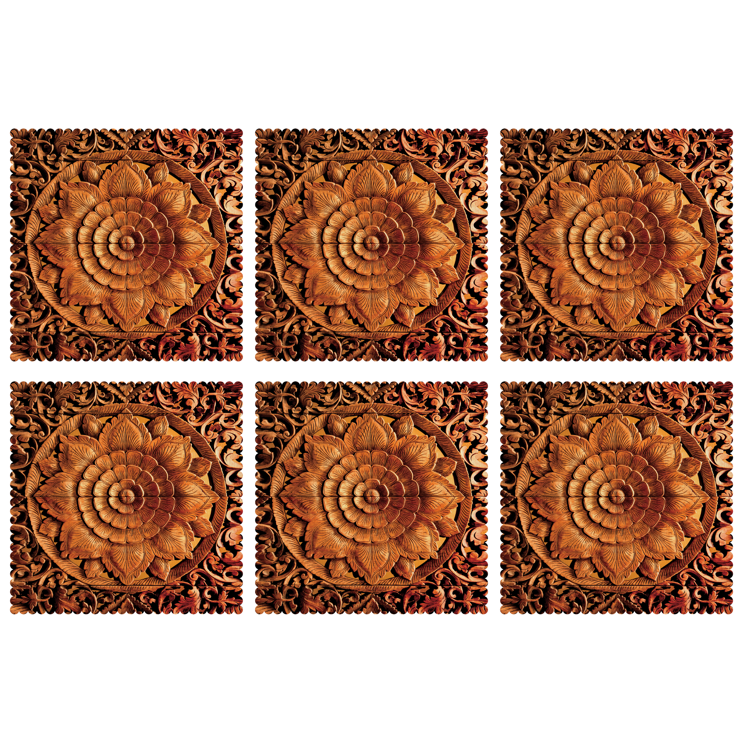 زیربشقابی مدل U1-42143 بسته 6 عددی