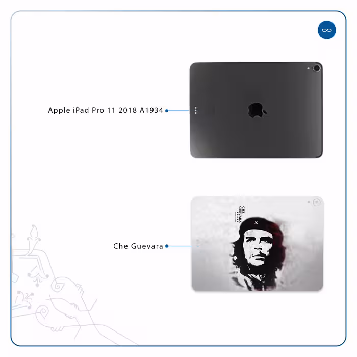 برچسب پوششی ماهوت مدل Che-Guevara مناسب برای تبلت اپل iPad Pro 11 2018 A1934