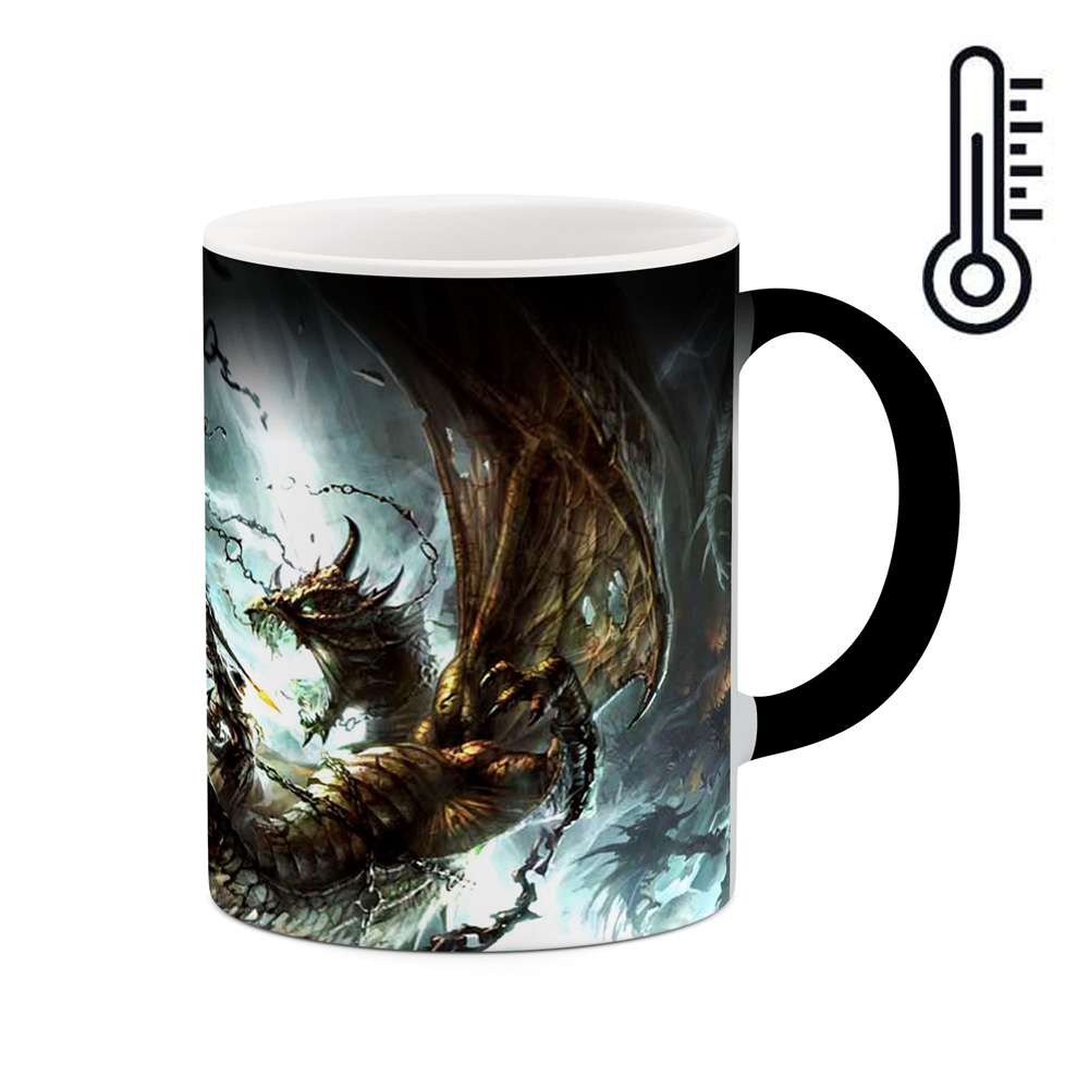 ماگ حرارتی کاکتی طرح نقاشی مدل mgh13899