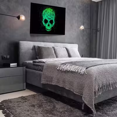تابلو مدل skull کد F-12046