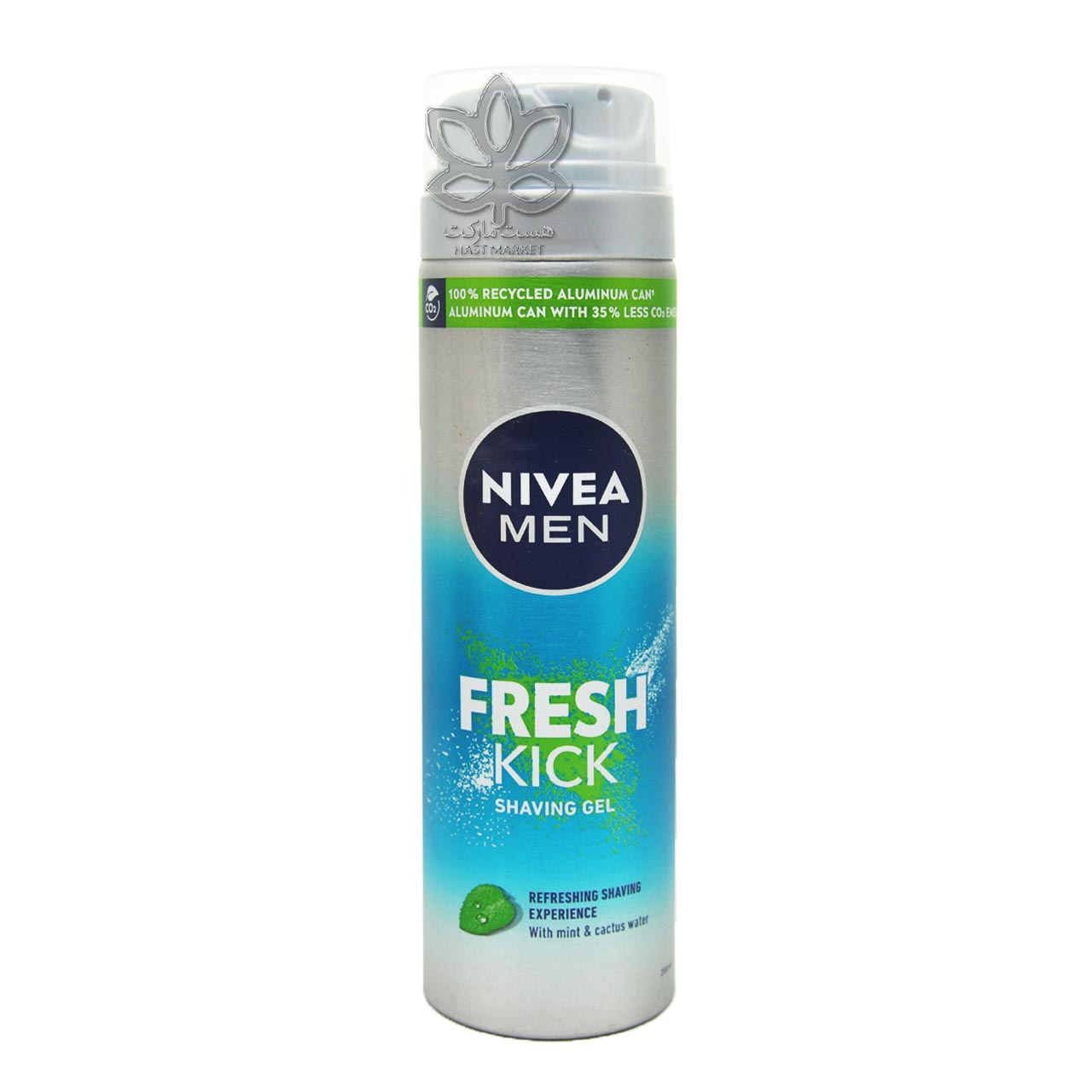 ژل فوم اصلاح با عصاره کاکتوس و نعنا فرش کیک 200 میل نیوآ - nivea