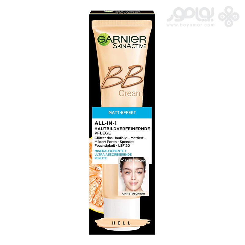 بی بی کرم گارنیر رنگ روشن پوست های مختلط و چرب Garnier BB Cream