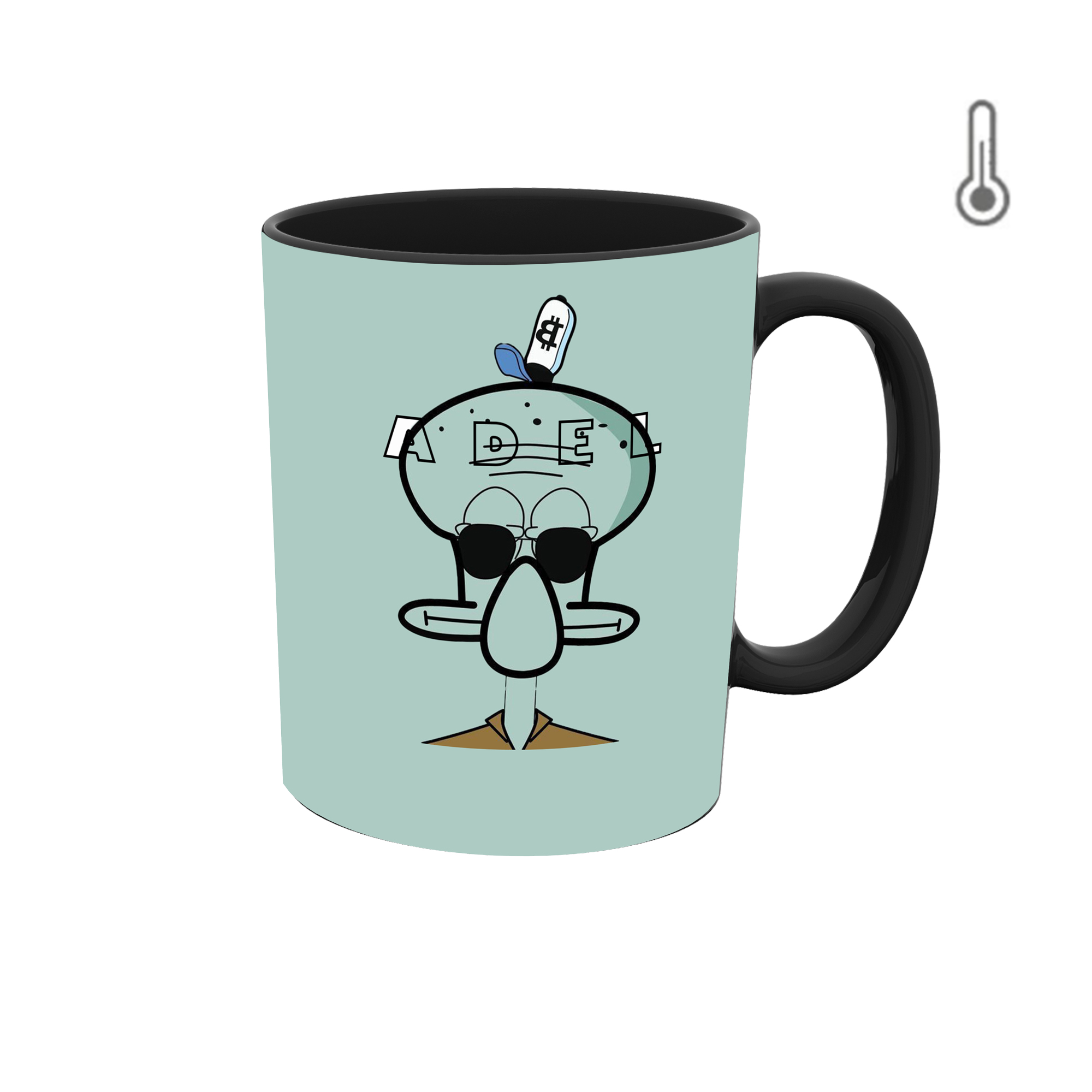 ماگ حرارتی طرح اسم عادل مدل اختاپوس