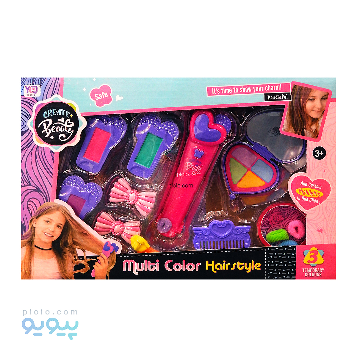 اسباب بازی آرایشی رنگ مو کودک آیتم 016