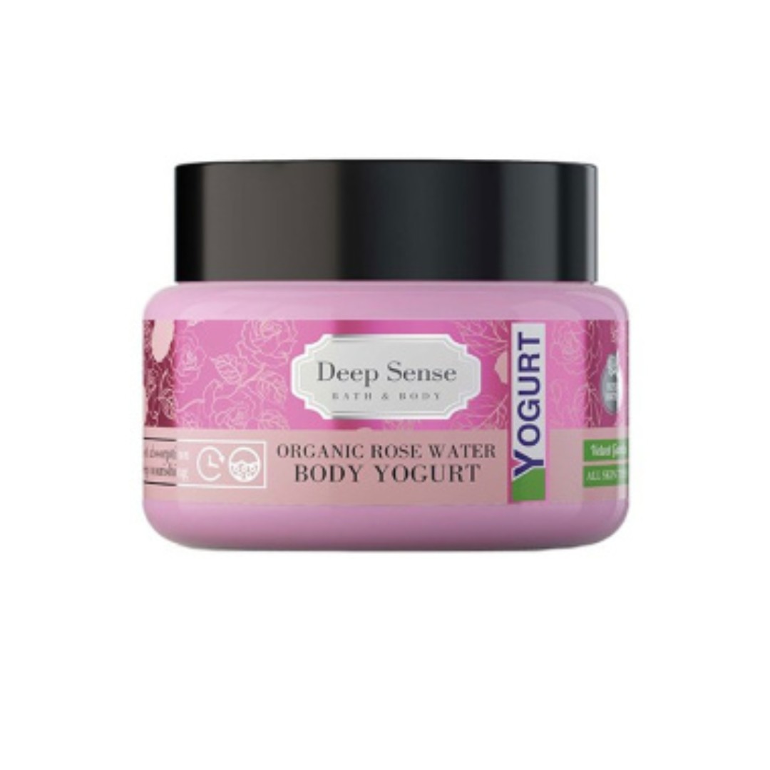 ماست بدن (کرم ژل آبرسان بدن) گلاب مناسب همه نوع پوست دیپ سنس