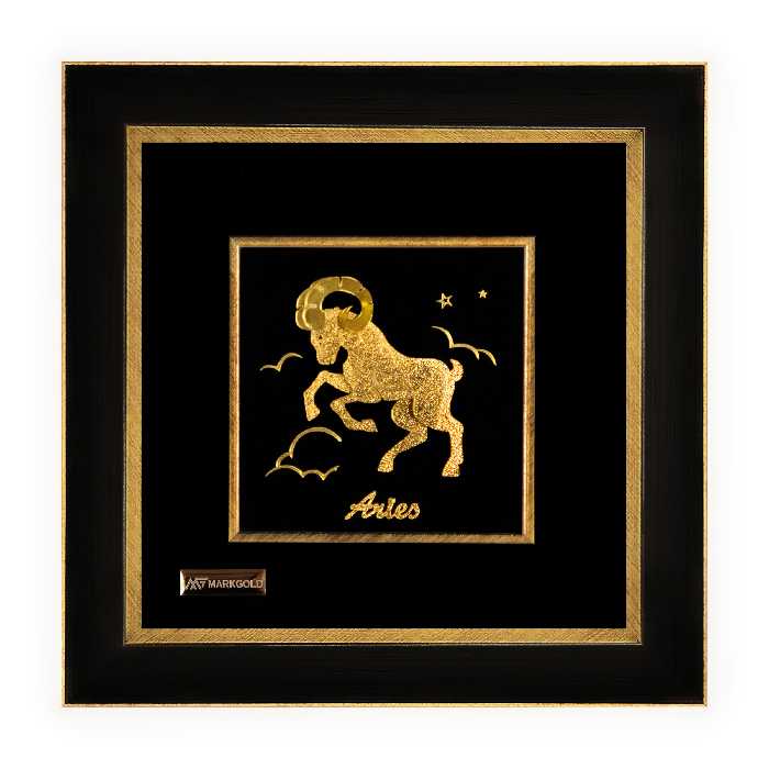 تابلو طلا کوب مارک گلد مدل ماه تولد فروردین کد TS3D01