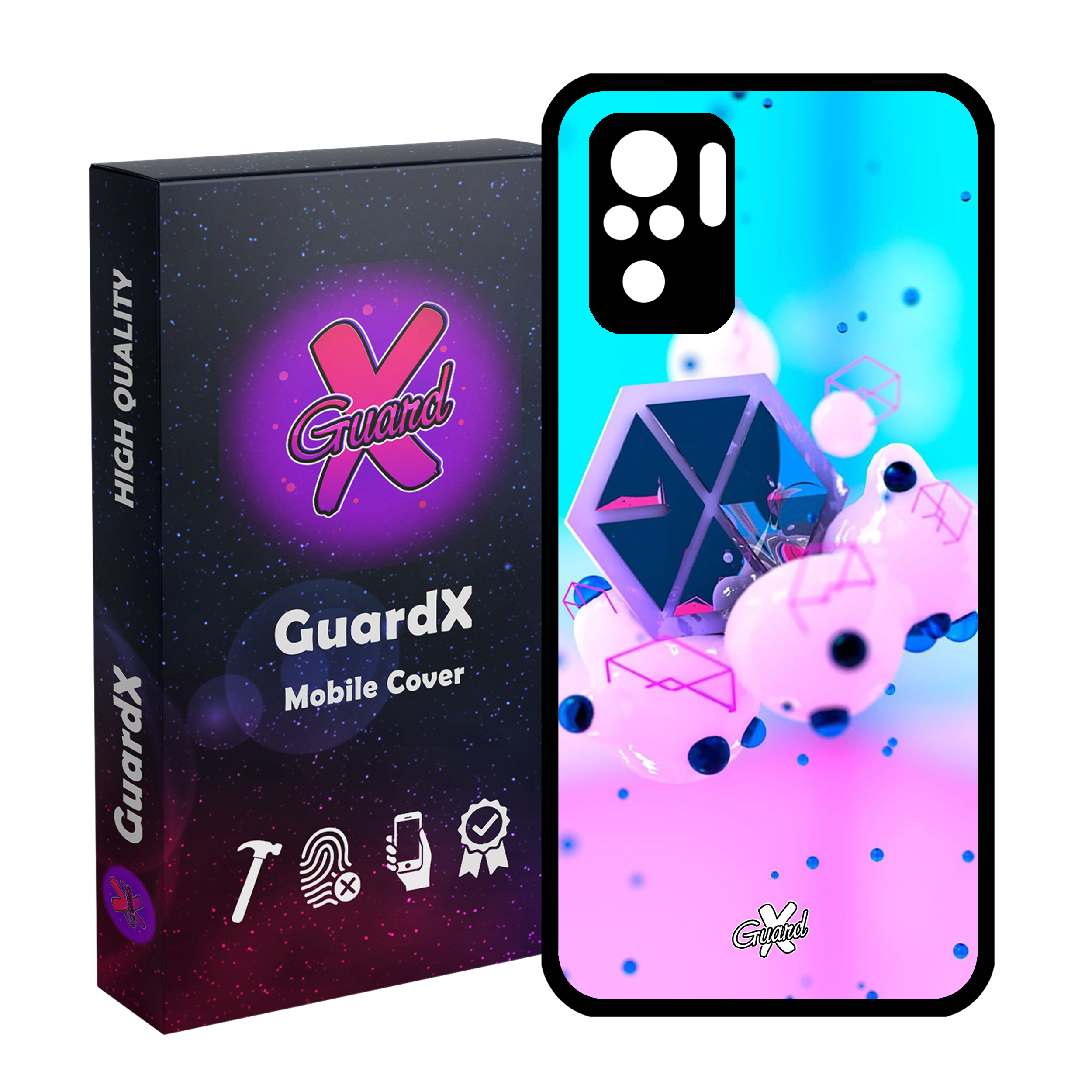 کاور گارد ایکس طرح Exo مدل Glass10023 مناسب برای گوشی موبایل شیائومی Redmi Note 10 4G / Note 10S