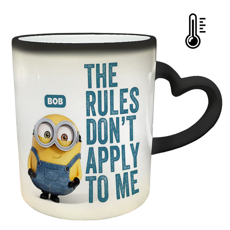 ماگ حرارتی مدل دسته قلبی طرح مینیون کد 50