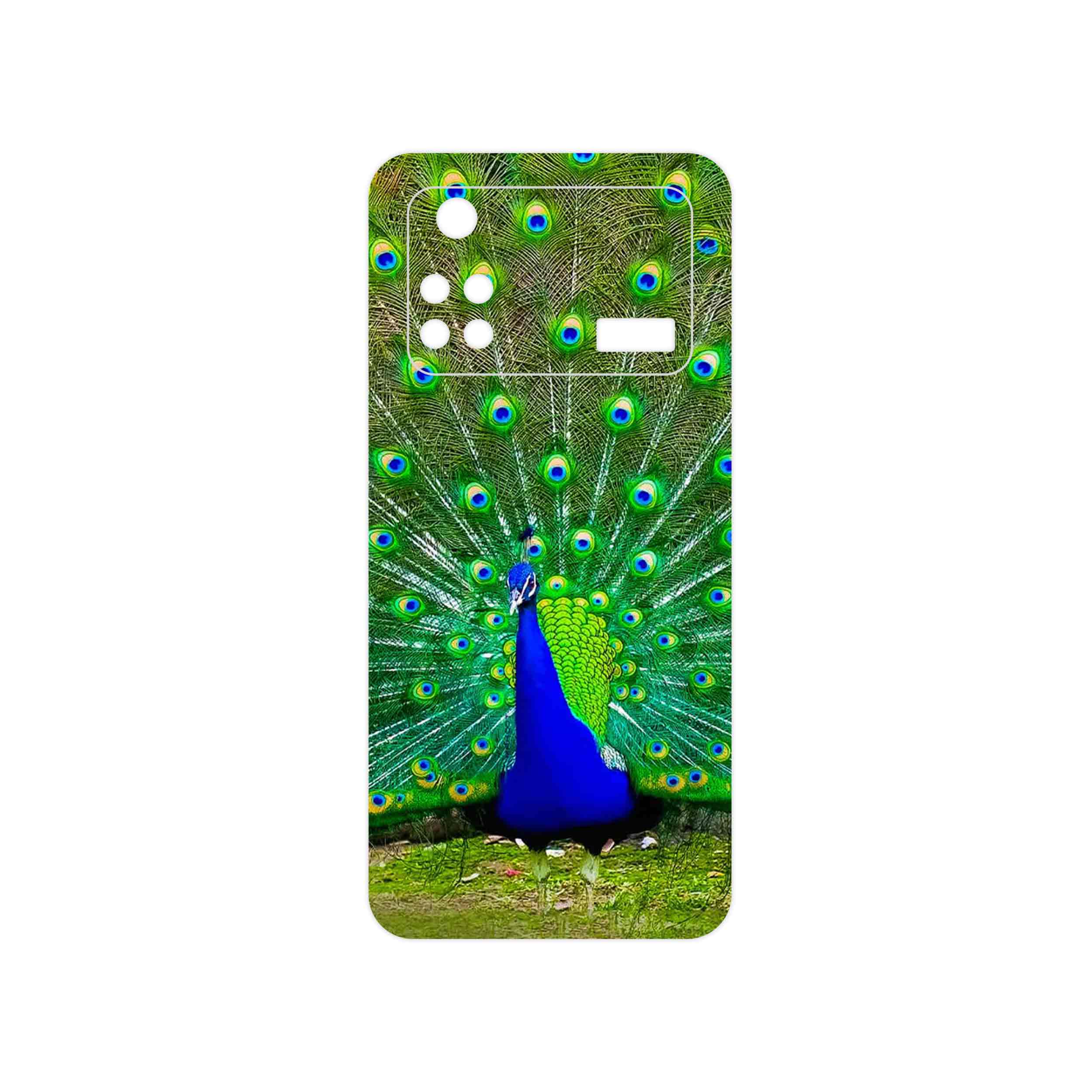 برچسب پوششی ماهوت مدل Peacock مناسب برای گوشی موبایل شیائومی Poco M4 Pro 4G