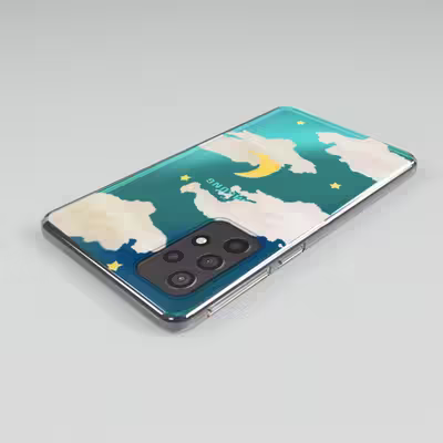 کاور لاین کینگ مدل هولوگرامی ابر وماه مناسب برای گوشی موبایل سامسونگ Galaxy A13 4G