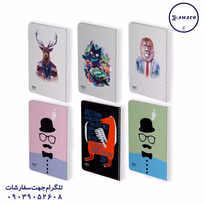 دفتر 100 خطی فانتزی فنری239 (40) الیپون