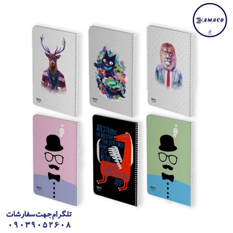 دفتر 100 خطی فانتزی فنری239 (40) الیپون