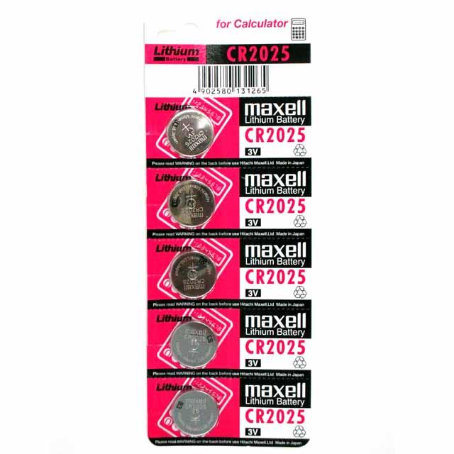 باتری سکه ای  مدل CR2025 بسته ۵ عددی 