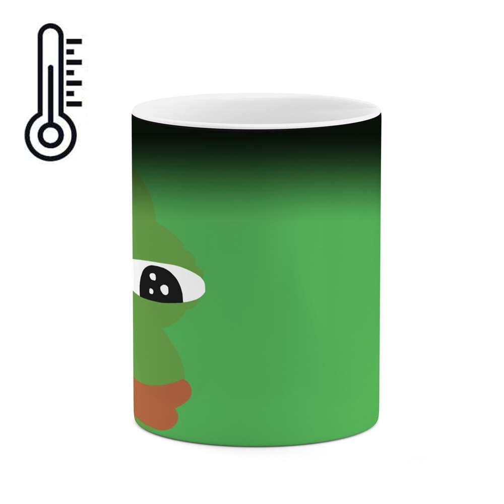 ماگ حرارتی طرح Pepe the frog استیکر مدل mgph12564