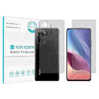 گلس صفحه نمایش و پشت گوشی شیائومی  Redmi K40 Pro مدل نانو هیدروژل گیمینگ برند راک اسپیس کدSS