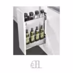 سوپر جا بطری زیر صفحه تمام استیل دو طبقه ریل از کف با آرامبند