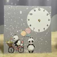 ساعت چاپ با طرح های متنوع دخترونه و پسرونه جنس ام دی اف و طلق چاپ با کیفیت تضمینی بهمراه عقربه و موتور ساعت