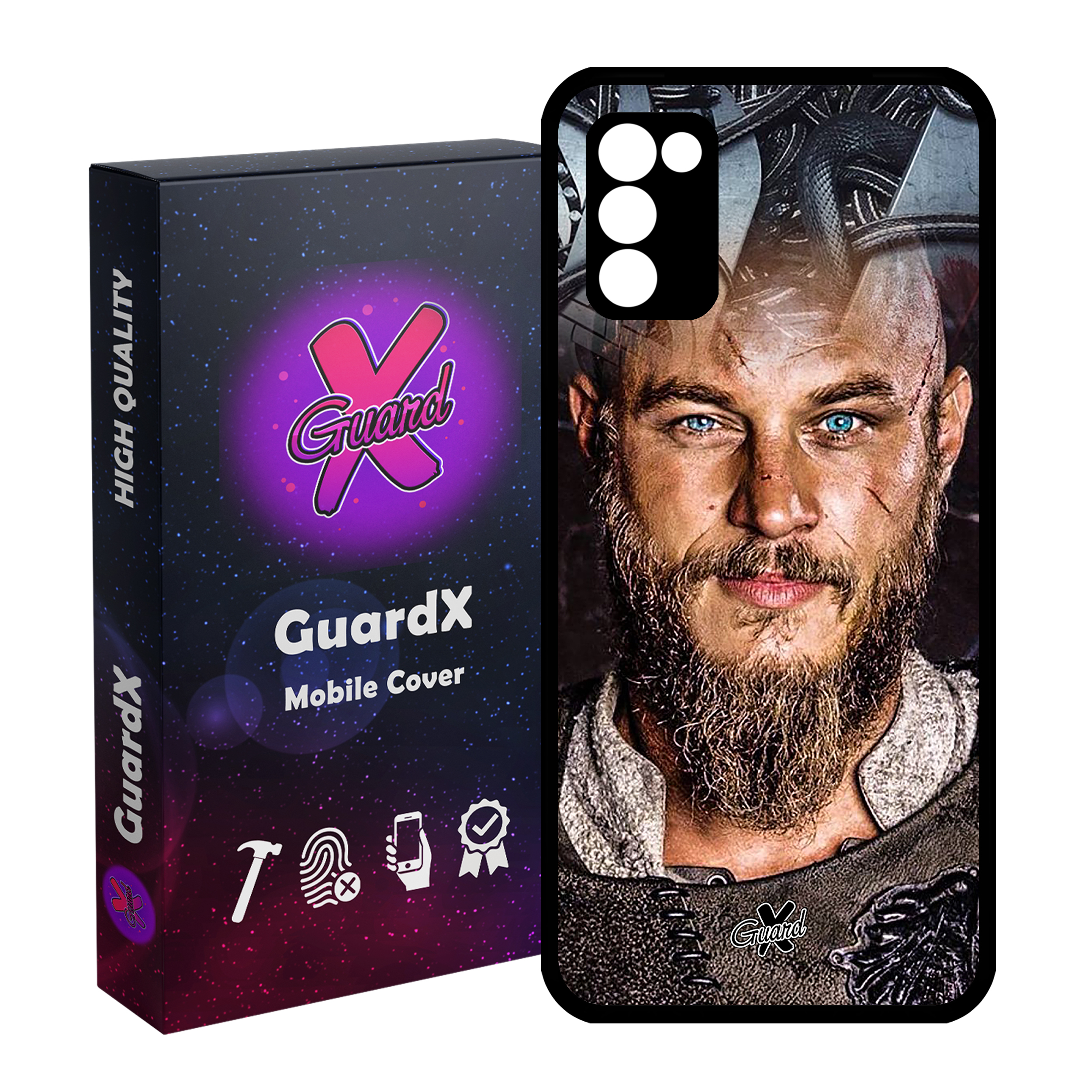 کاور گارد ایکس طرح Vikings مدل Glass10240 مناسب برای گوشی موبایل سامسونگ Galaxy A02s / M02s