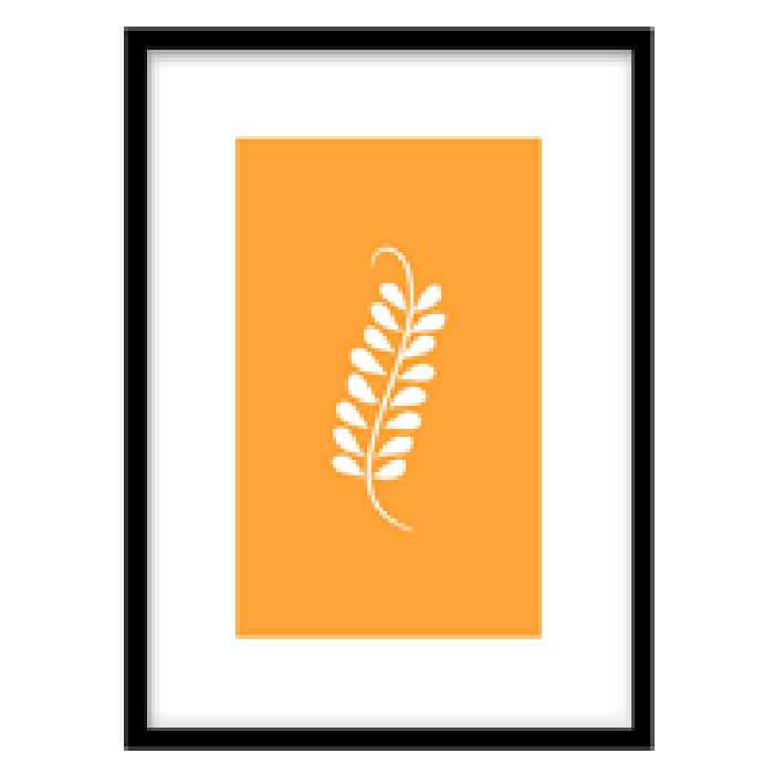 قیمت و خرید تابلو دکوراتیو مدل نقاشی گرافیکی برگ کد 0595