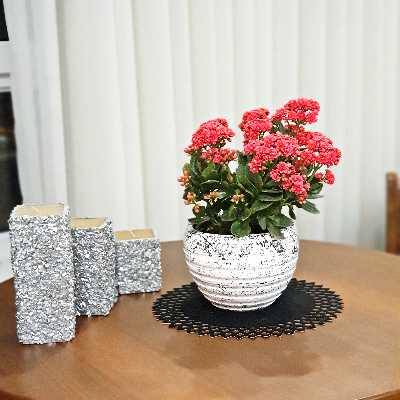 گلدان سفالی مدل توپی کد z2111