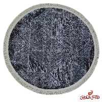 فرش ماشینی گرد وینتیج شاهکار شفق تبریز کد 19204