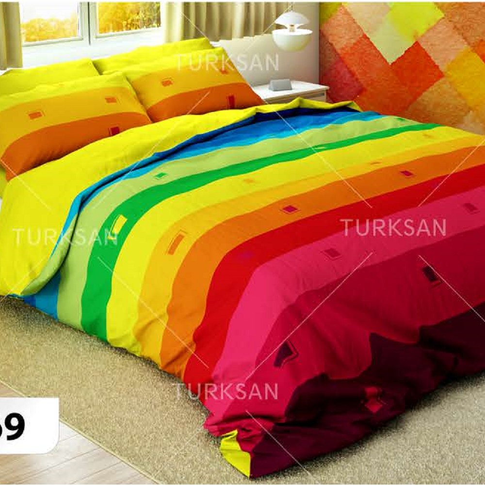 سرویس روتختی ترکسان دو نفره  تک رو 6تکه طرح D69